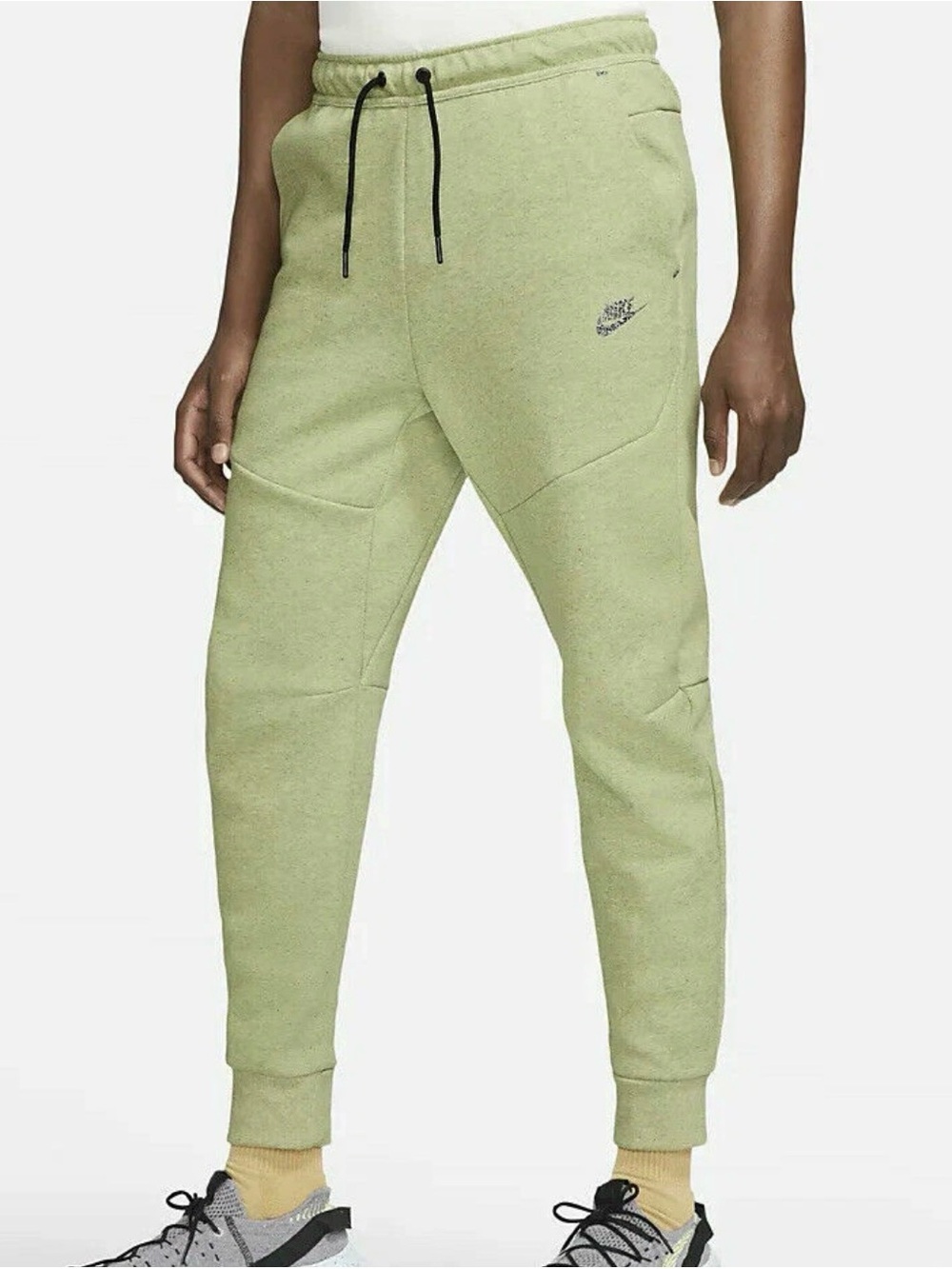 Nike Tech Fleece Jogger Pants Sweatpants Lime Green DD4706-303 Men Size 2XL